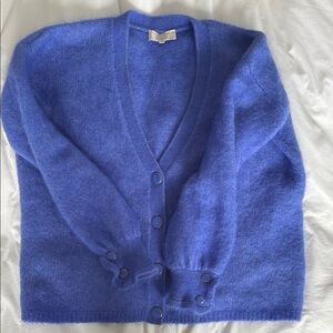Women's Blue Cardigan Sweater